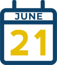 June 21 Calendar Icon