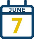 June 7 Calendar Icon
