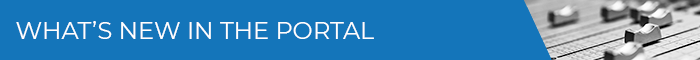 Banner Medium - Whats New in the Portal