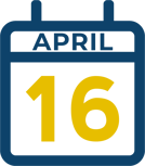 April 16 Calendar Icon