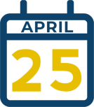 April 25 Calendar Icon
