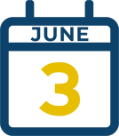 June 3 Calendar Icon