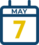 May 7 Calendar Icon
