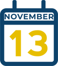 November 13 Calendar Icon