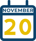 November 20 Calendar Icon