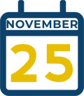 November 25 Calendar Icon