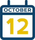 October 12 Calendar Icon