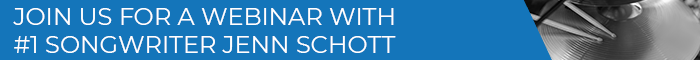 Banner Medium - Join us for a webinar with songwriter Jenn Schott