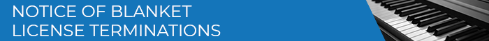 Banner Medium - Notice of Blanket License Terminations