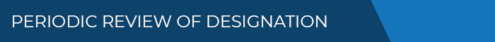 Banner Medium - Periodic Review of Designations